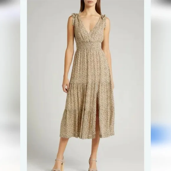 Paige Floral Print Maxi Dress - Picture 1 of 9